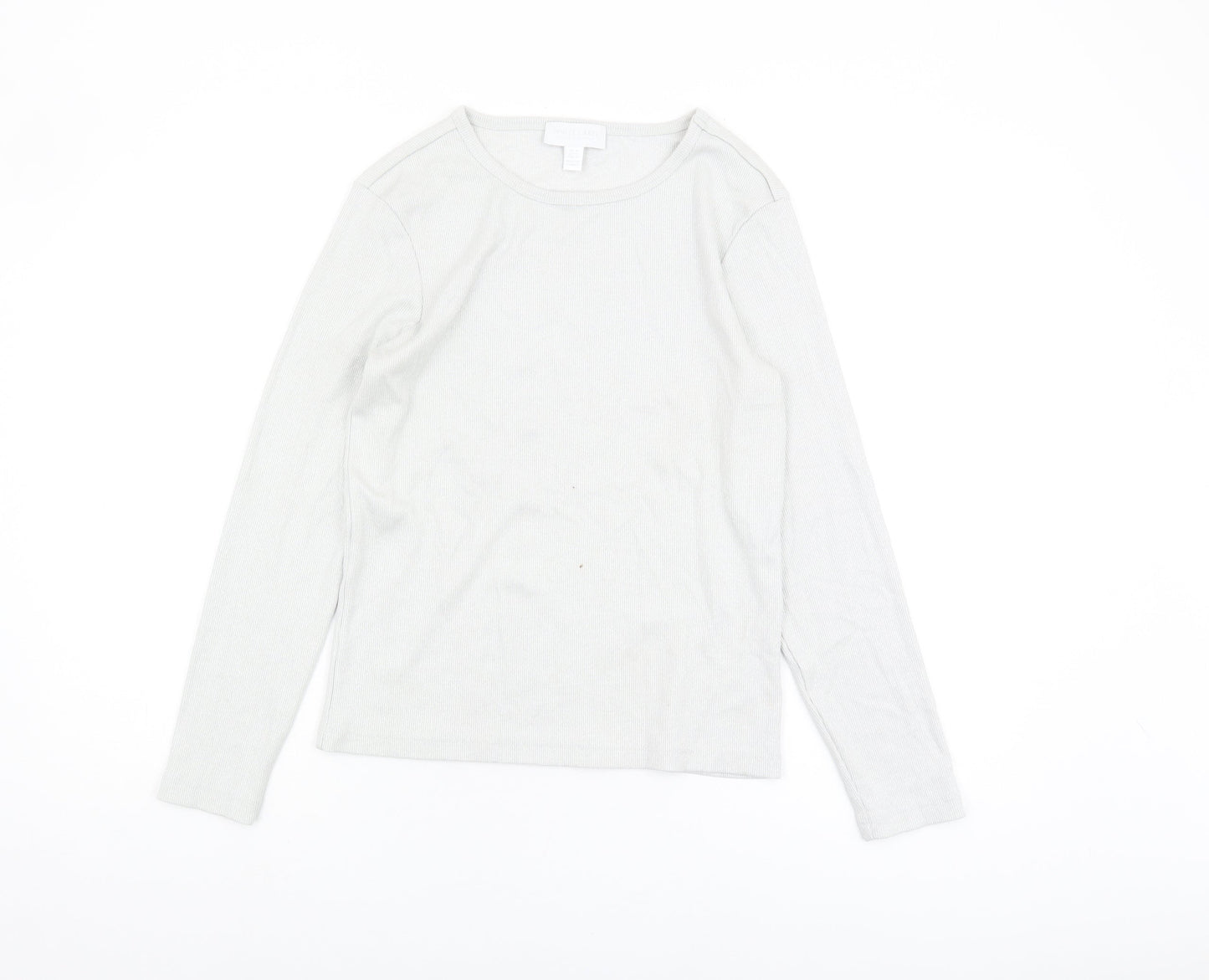 Womens UK Size 12 The White Company White Basic T-Shirt