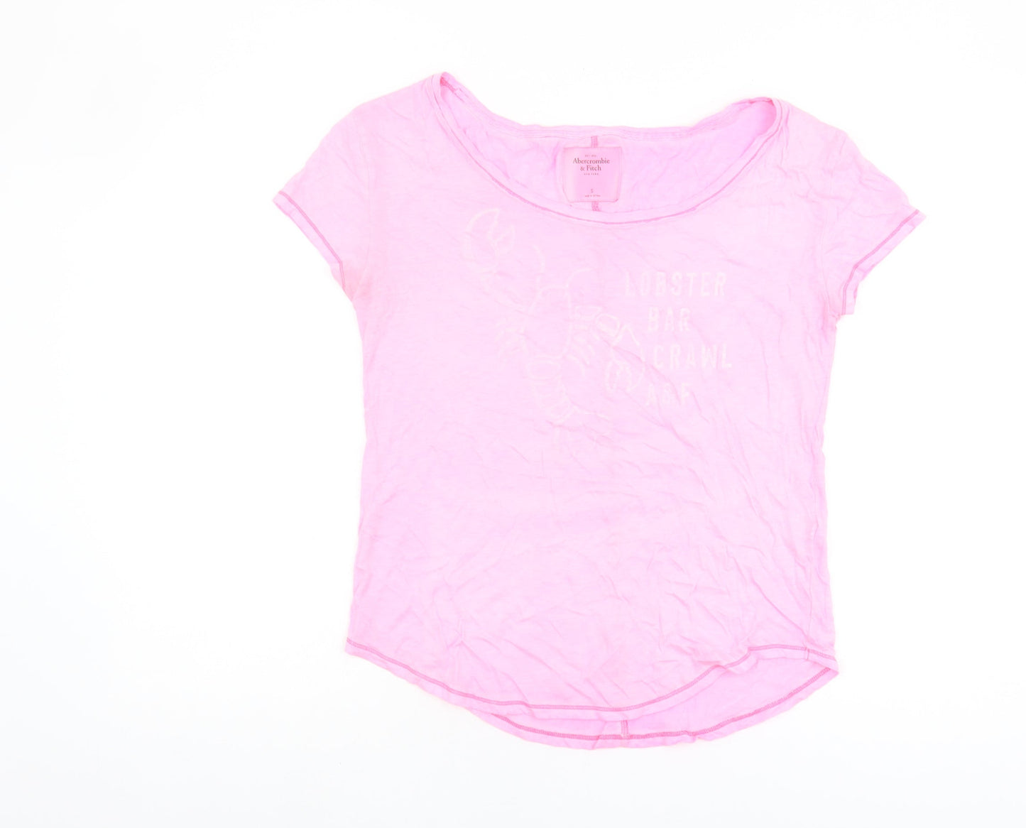 Abercrombie & Fitch Pink Women's T-Shirt Size S