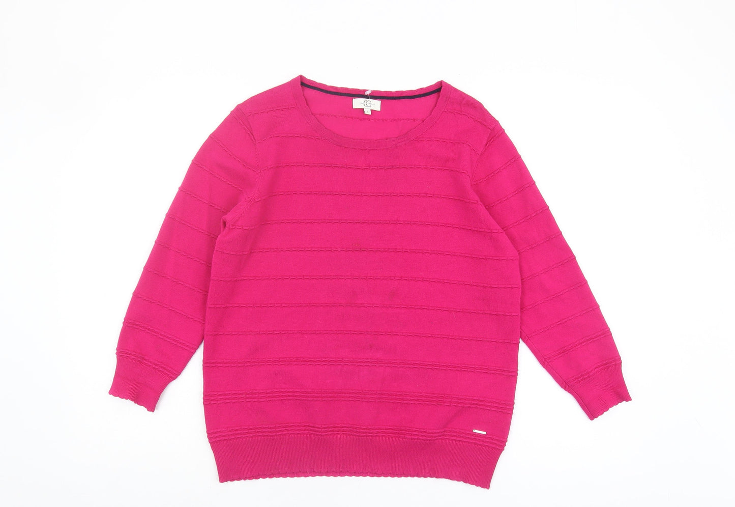 Womens UK Size S Country Casuals Pink Pullover Jumper