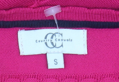 Womens UK Size S Country Casuals Pink Pullover Jumper
