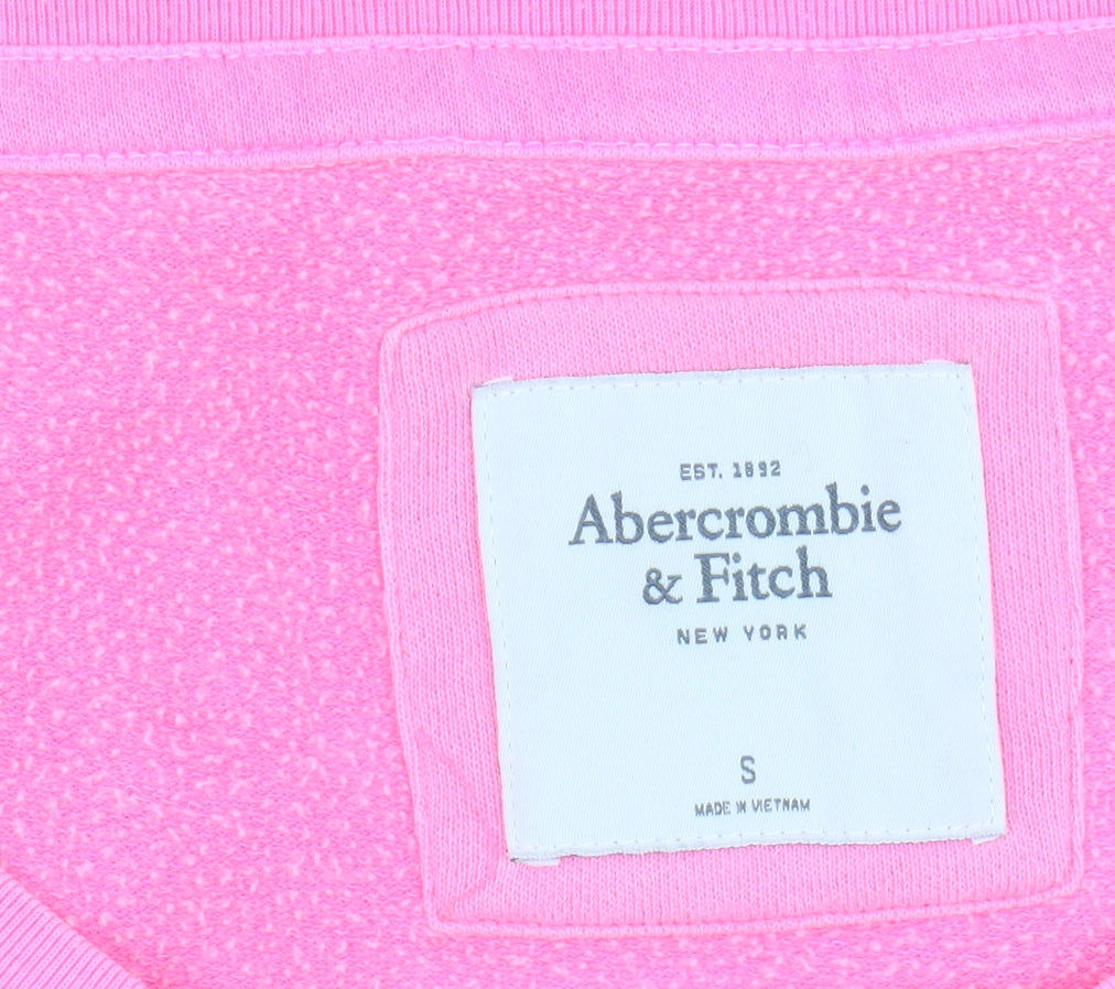 Abercrombie & Fitch Women's Pink S Pullover Sweatshirt