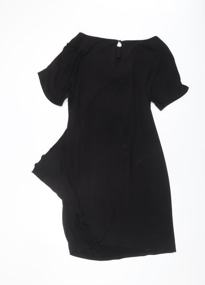 Wallis Black Dress, Women's Size 16, Short Sleeve, Elegant