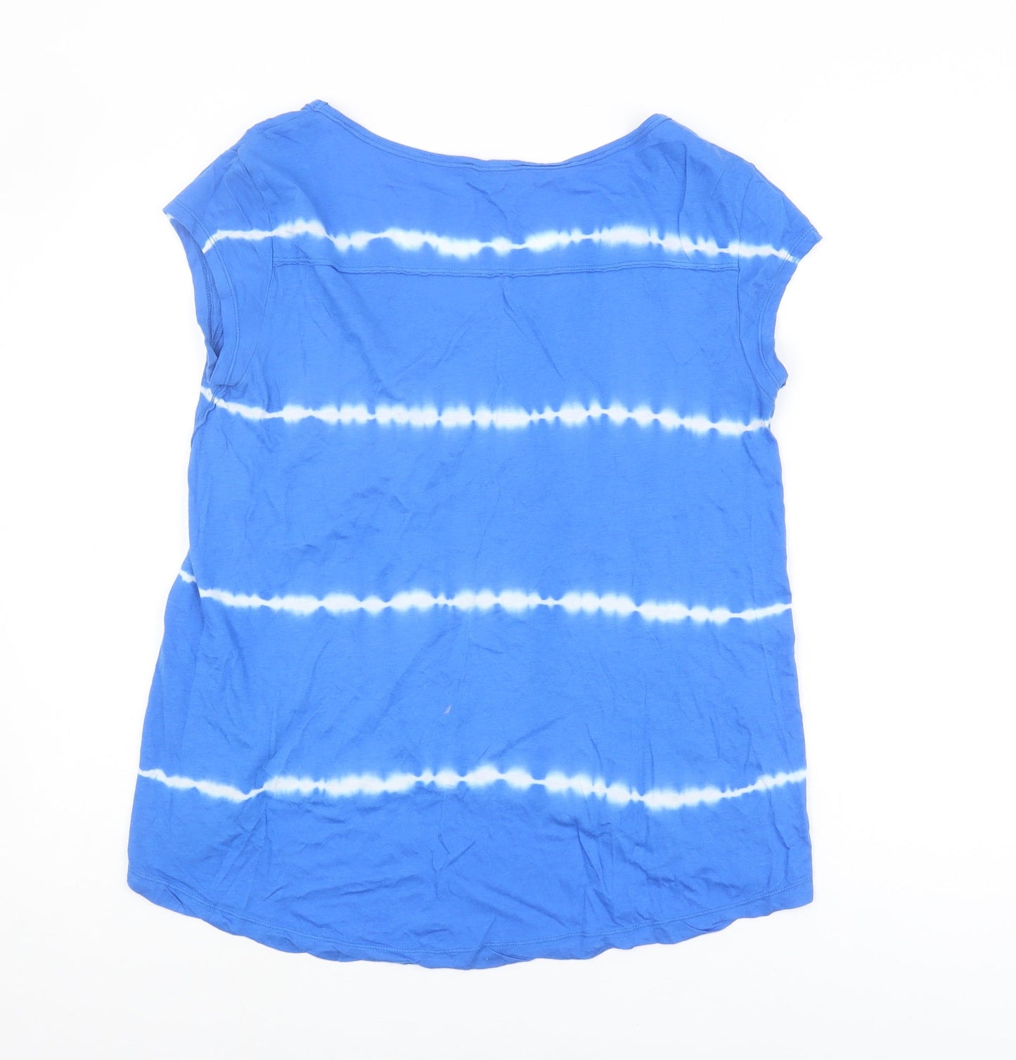 Abercrombie & Fitch Women's Blue V-Neck T-Shirt, Size S