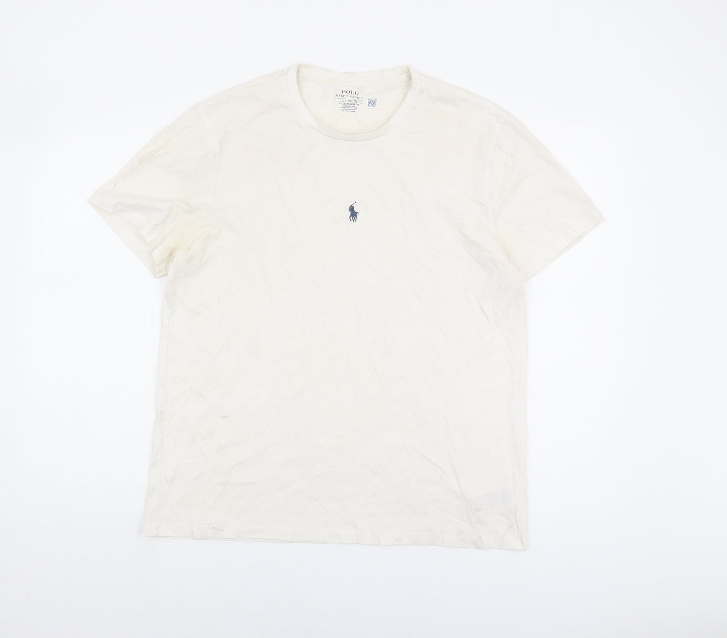 Polo Ralph Lauren Men's L White Slim Fit T-Shirt