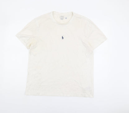 Polo Ralph Lauren Men's L White Slim Fit T-Shirt