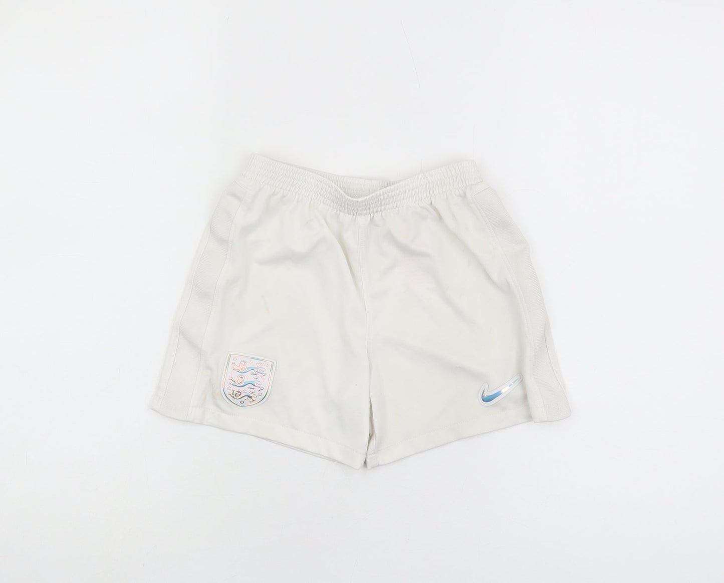 Nike Boys White Athletic Shorts 14-15 Years Football