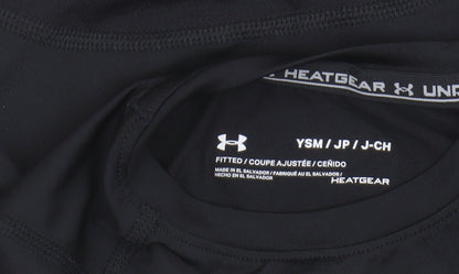 Under Armour Boys Black Athletic Long Sleeve Top