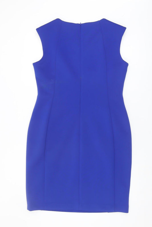 Calvin Klein Women's Blue Sheath Dress Size 14