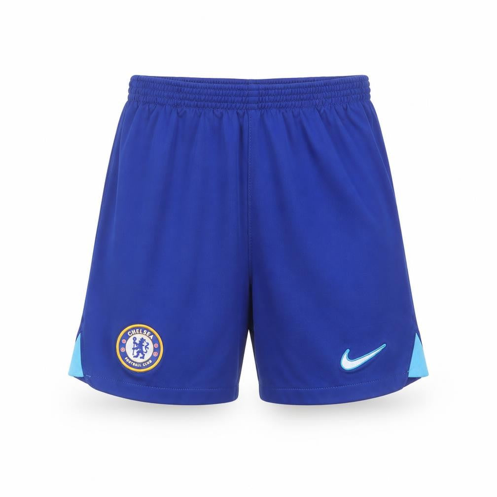 Front view of Nike boys’ blue football shorts xl athletic activewear