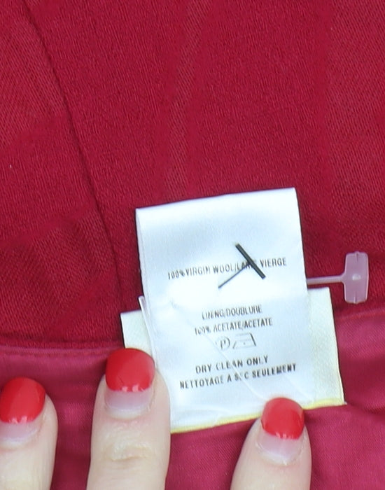 Minuet Women's Red Trumpet Skirt, Size 12, Wool