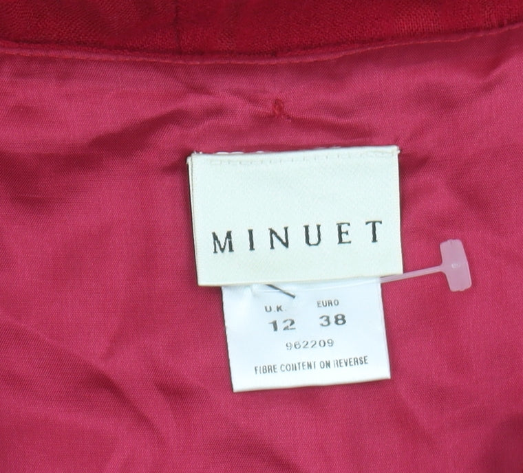 Minuet Women's Red Trumpet Skirt, Size 12, Wool
