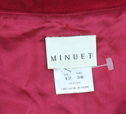 Minuet Women's Red Trumpet Skirt, Size 12, Wool