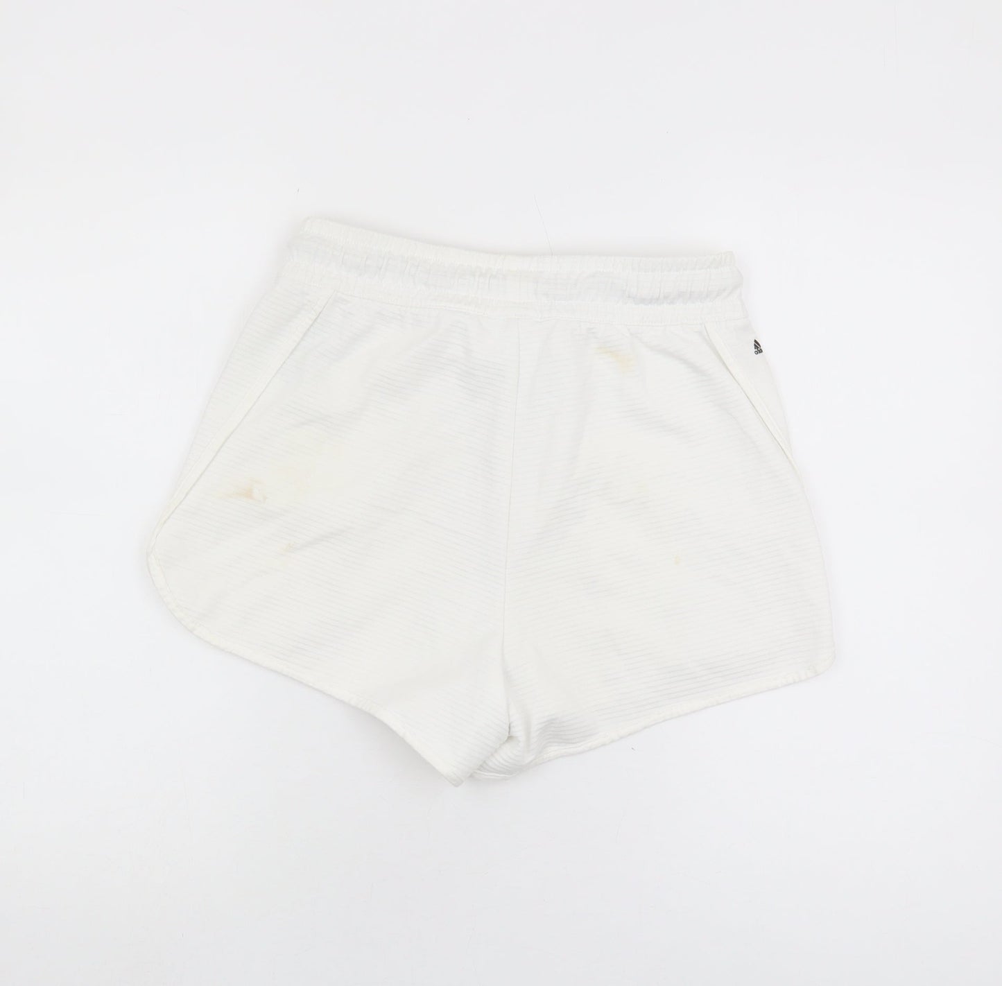 Adidas Womens White Athletic Shorts S
