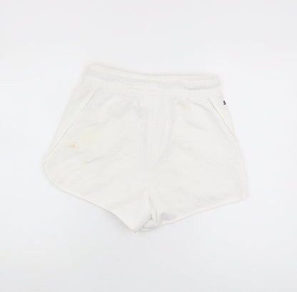 Adidas Womens White Athletic Shorts S