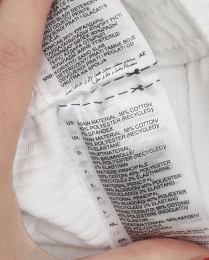 Adidas Womens White Athletic Shorts S