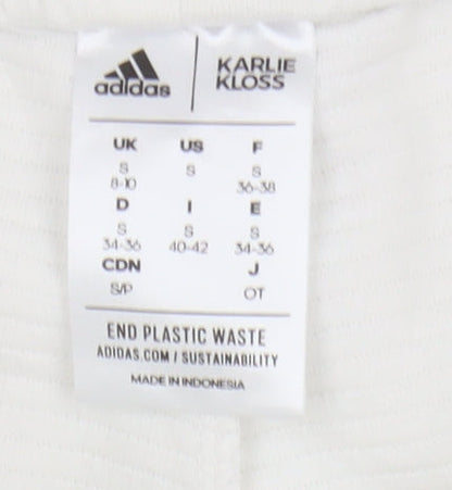 Adidas Womens White Athletic Shorts S