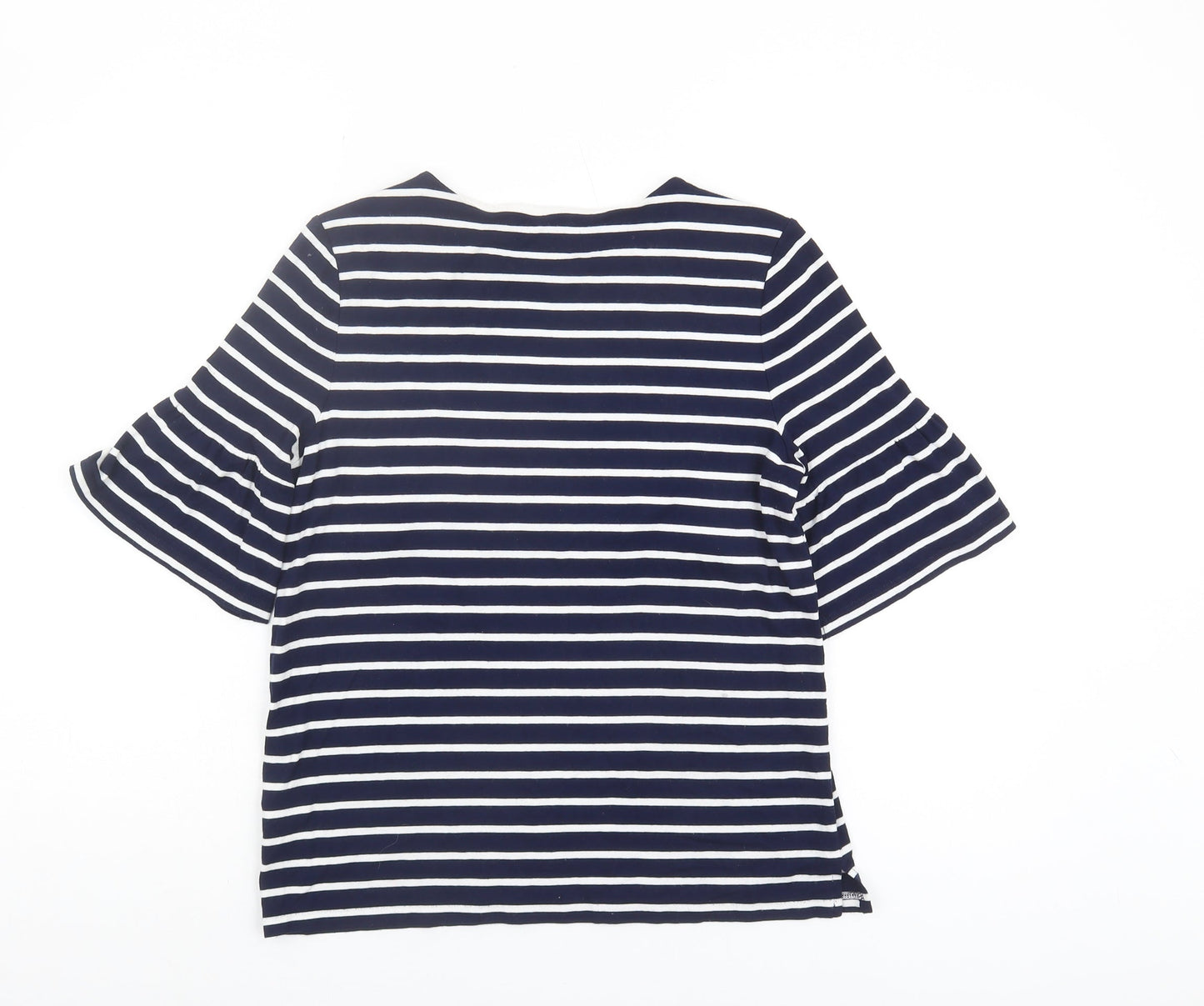Womens UK Size S Hobbs Blue Basic T-Shirt