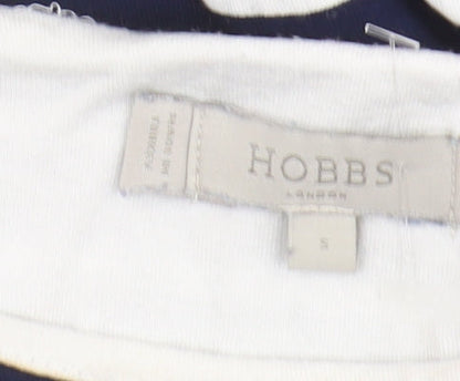 Womens UK Size S Hobbs Blue Basic T-Shirt