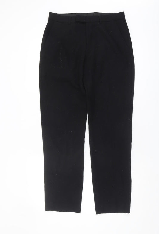 M&S Men's Black Slim Trousers Size M 30/31