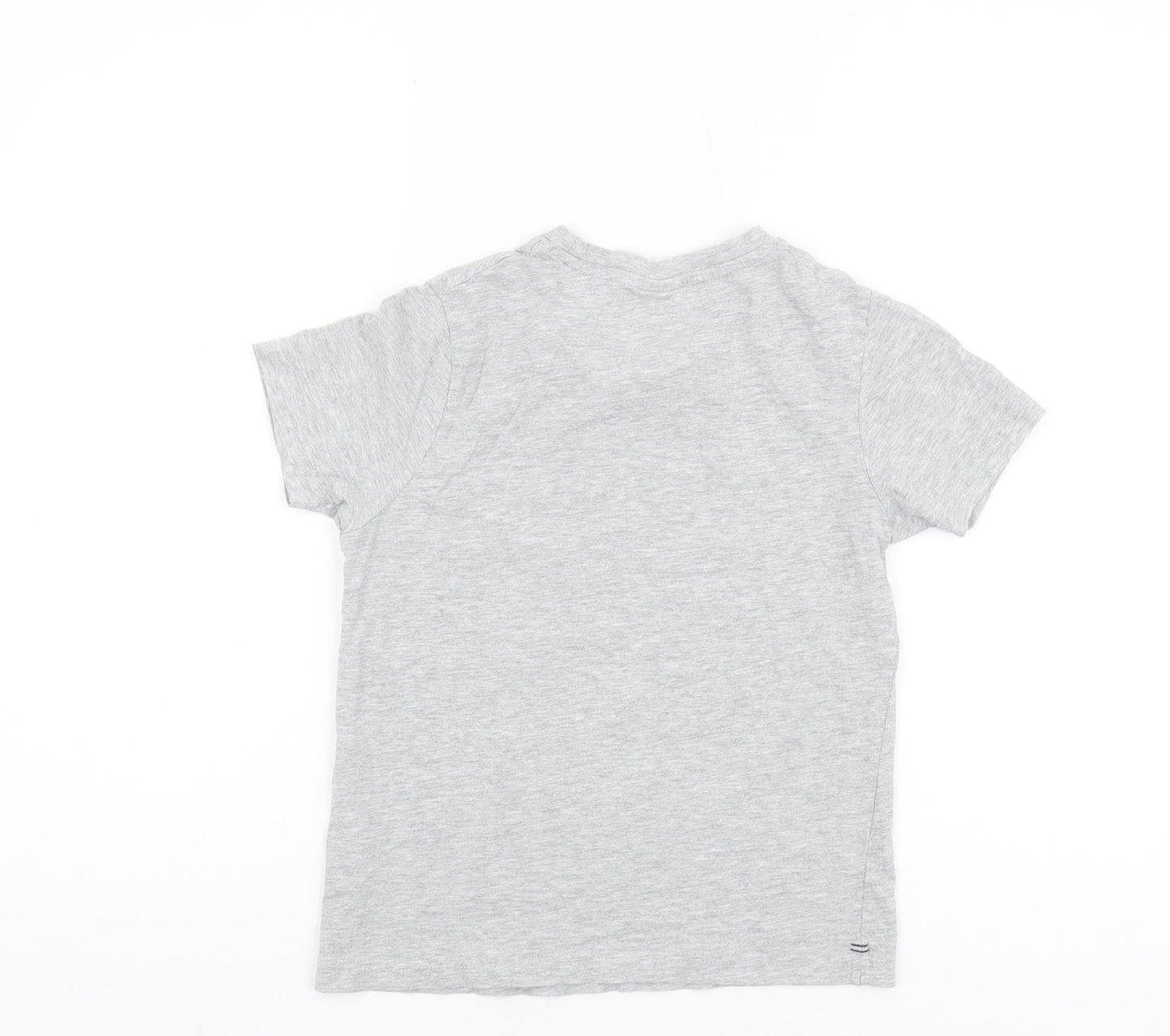 Slazenger Boys' Grey T-Shirt Size 9-10 Basic Casual Wear