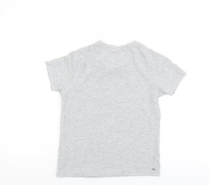 Slazenger Boys' Grey T-Shirt Size 9-10 Basic Casual Wear