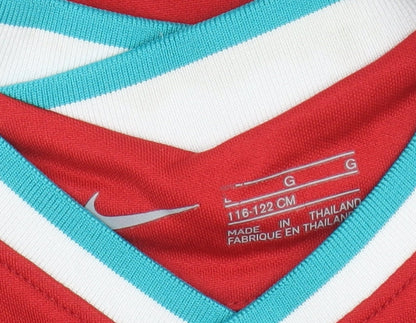 Nike Boys Red Football Jersey T-Shirt, 6-7 Years, Sports Style