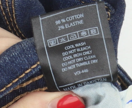 Voi Men's Blue Slim Fit Distressed Skinny Jeans