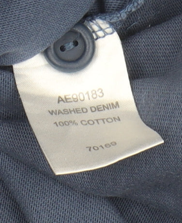 Cotton Traders Men's Blue Polo Shirt - Size L