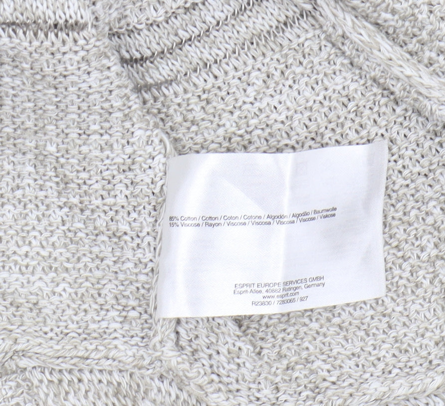 Womens UK Size M Esprit Beige Cardigan Jumper
