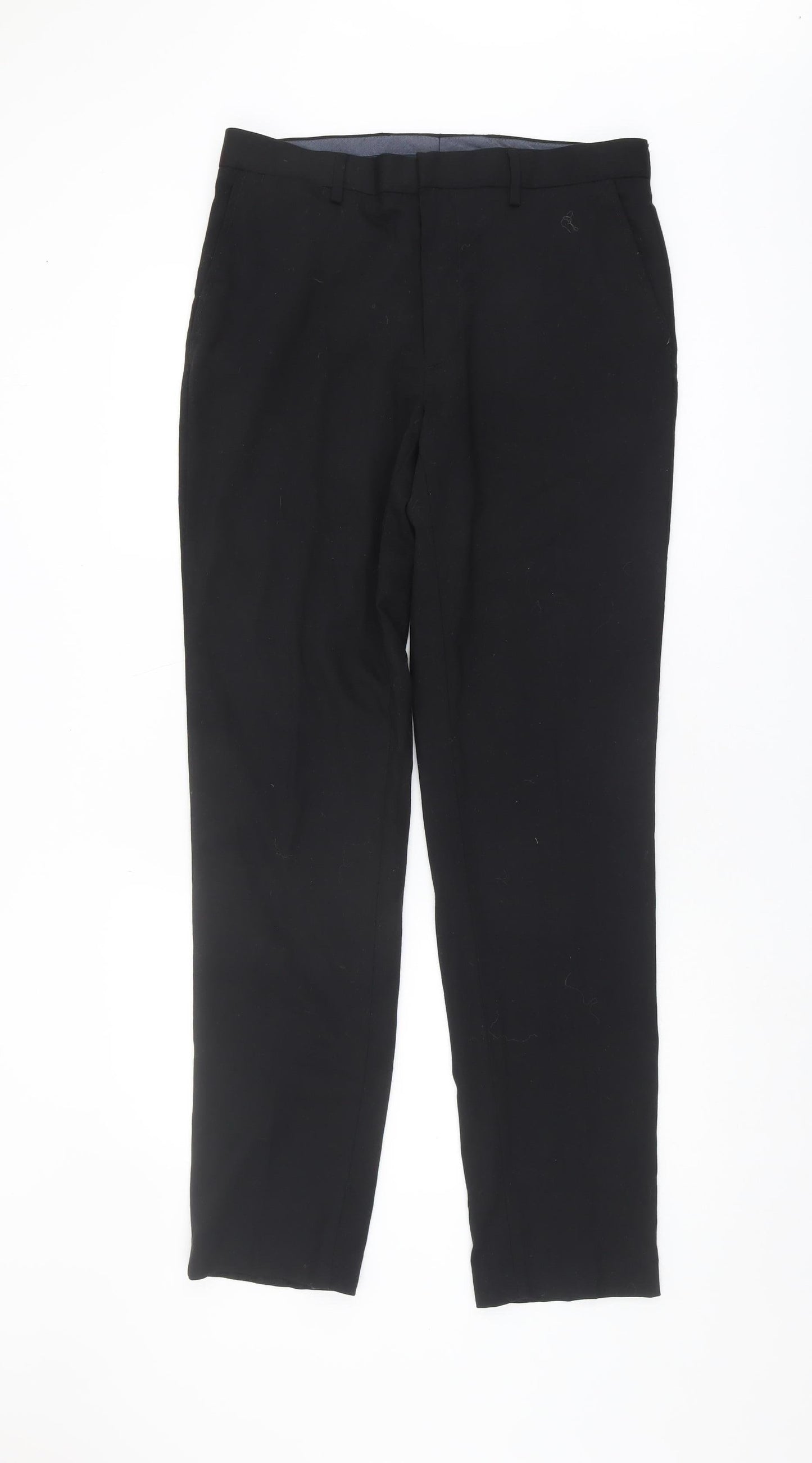 Marks and Spencer Men's Black Trousers Size 32 L
