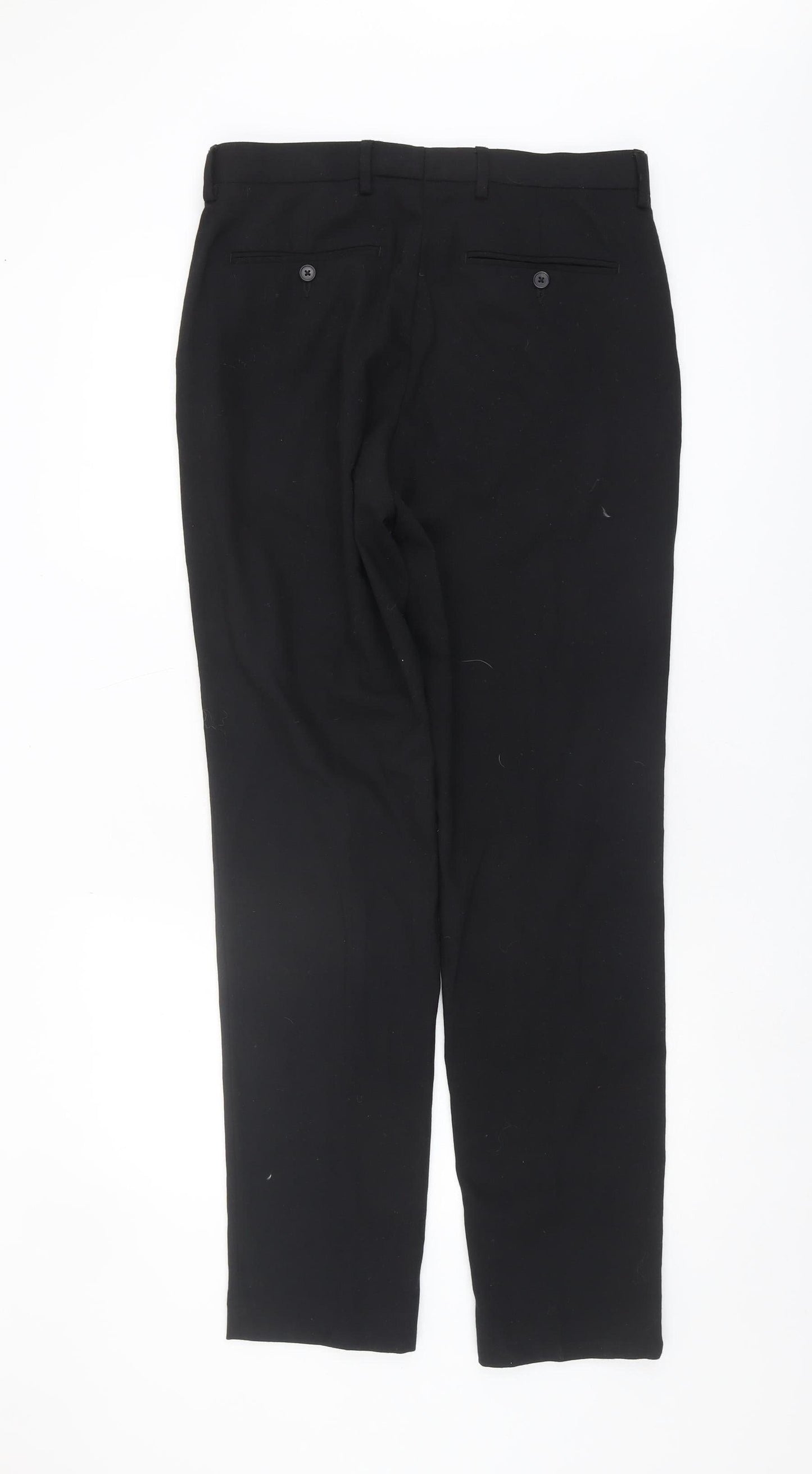 Marks and Spencer Men's Black Trousers Size 32 L