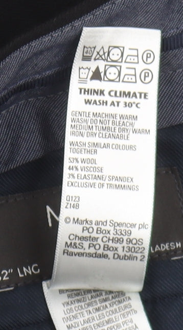 Marks and Spencer Men's Black Trousers Size 32 L