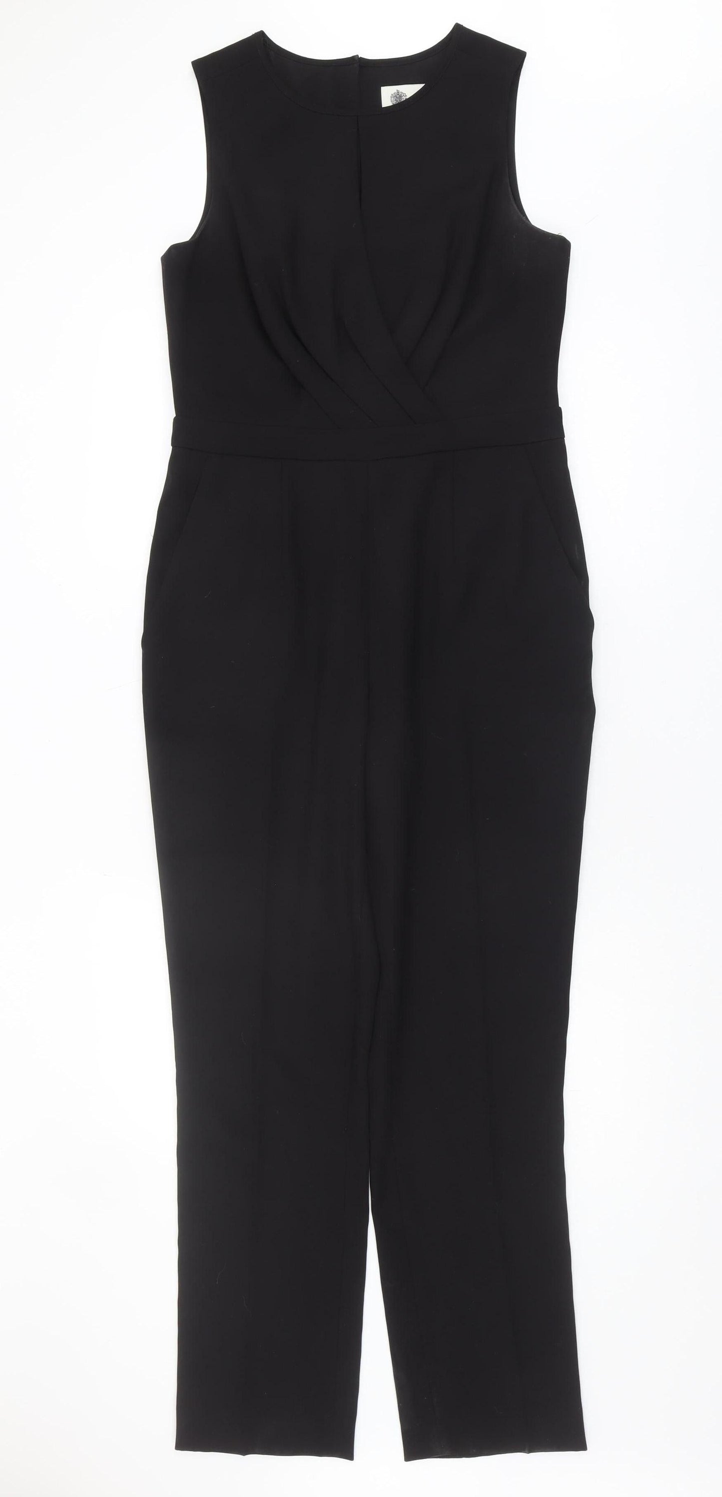 Austin Reed Women's Black Sleeveless Jumpsuit Size 12