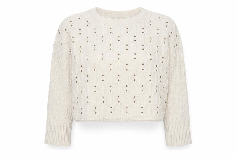 Womens UK Size M River Island Ivory Pullover Jumper