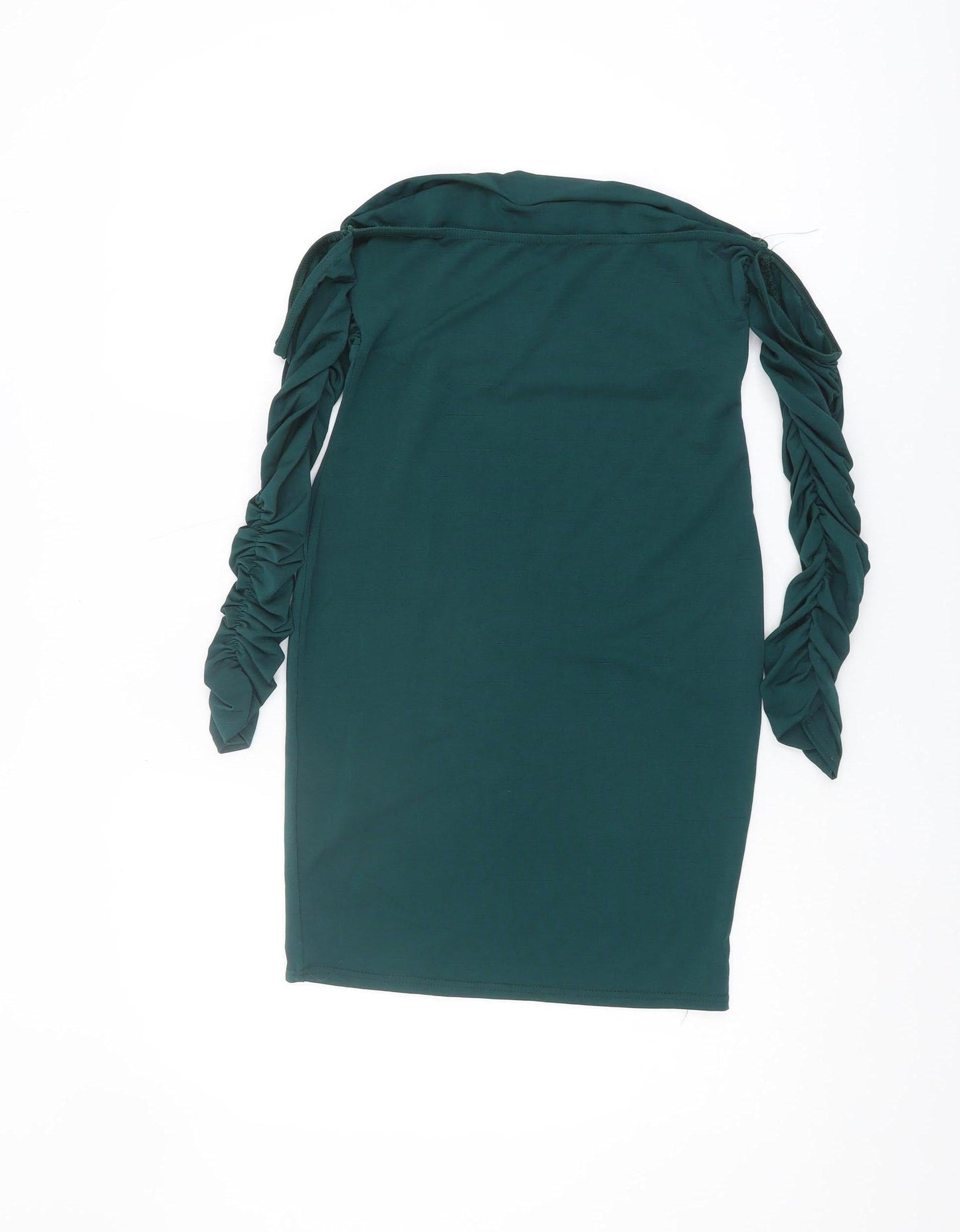 PrettyLittleThing Women's Green Bodycon Dress Size 12