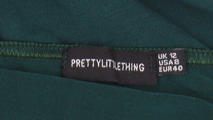PrettyLittleThing Women's Green Bodycon Dress Size 12