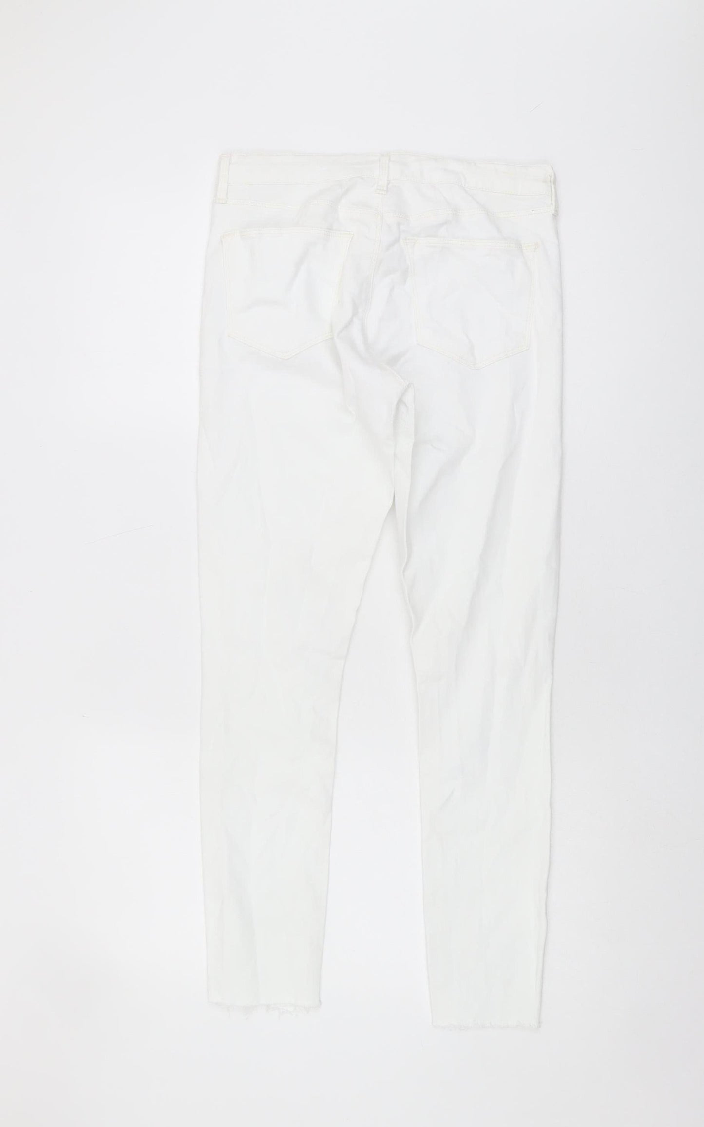 Topshop Women's White Skinny Jeans Size 10