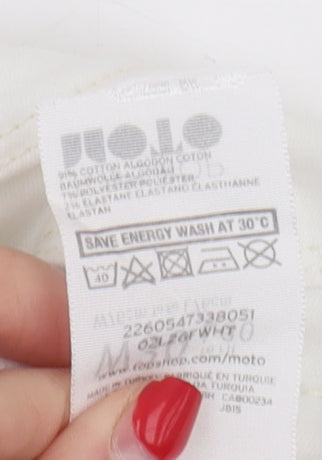 Topshop Women's White Skinny Jeans Size 10