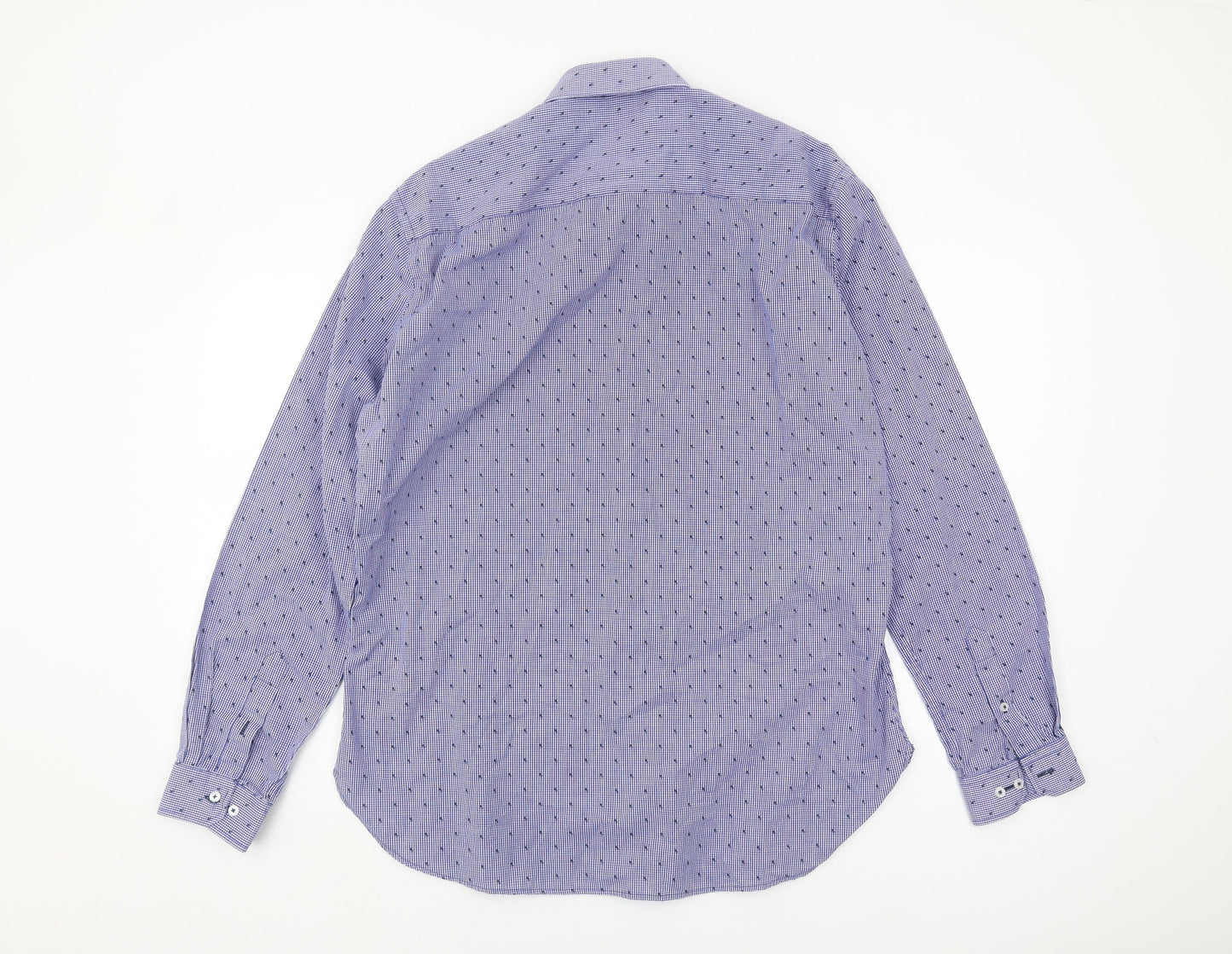 Skopes Men's Blue Slim Fit Check Shirt 16.5