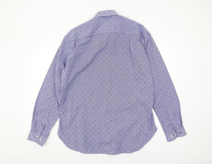 Skopes Men's Blue Slim Fit Check Shirt 16.5