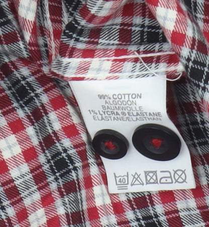 River Island Men's XL Multicoloured Plaid Shirt