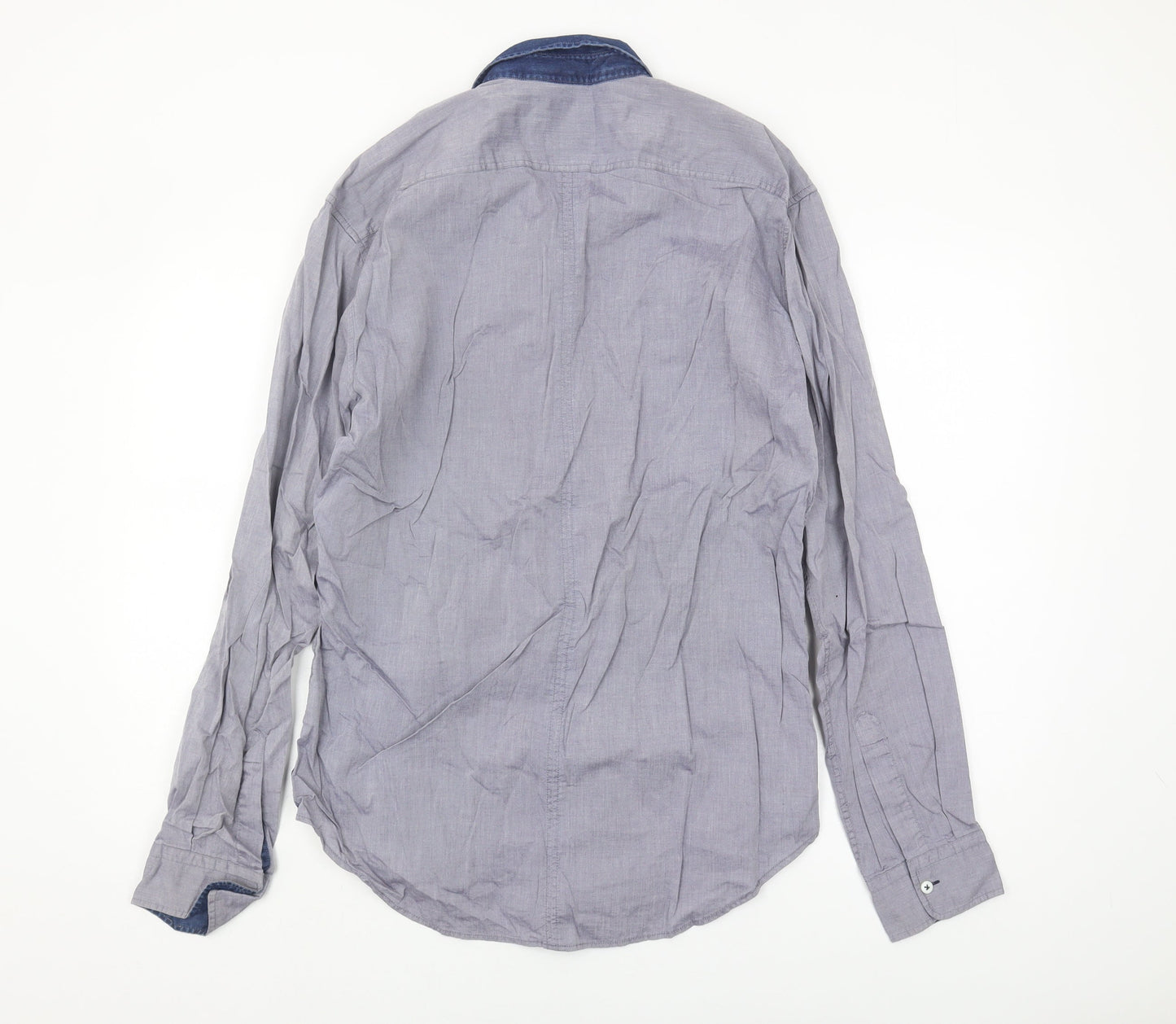 Bewley & Ritch Men's Blue Long Sleeve Shirt L