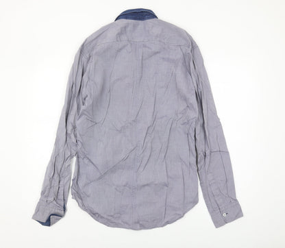 Bewley & Ritch Men's Blue Long Sleeve Shirt L