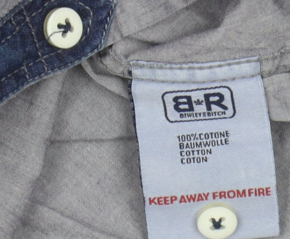 Bewley & Ritch Men's Blue Long Sleeve Shirt L