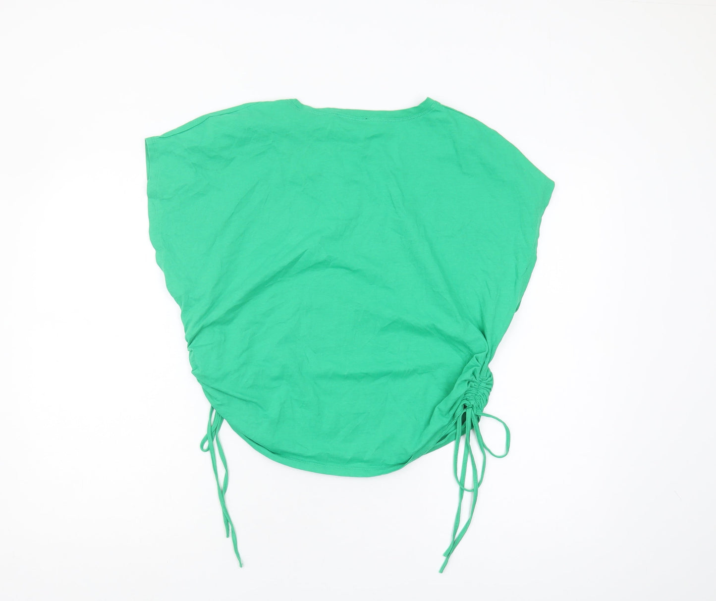 Womens UK Size 12 Zara Green Basic T-Shirt