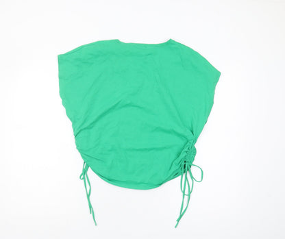 Womens UK Size 12 Zara Green Basic T-Shirt