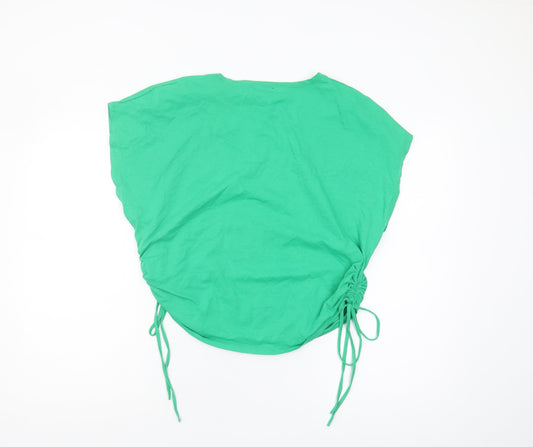 Womens UK Size 12 Zara Green Basic T-Shirt