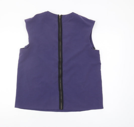 Womens UK Size 14 ASOS Purple Basic Blouse