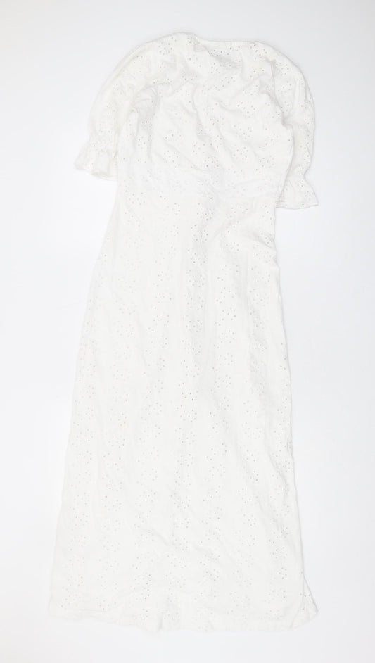 ASOS Women's White Maxi Dress Size 6