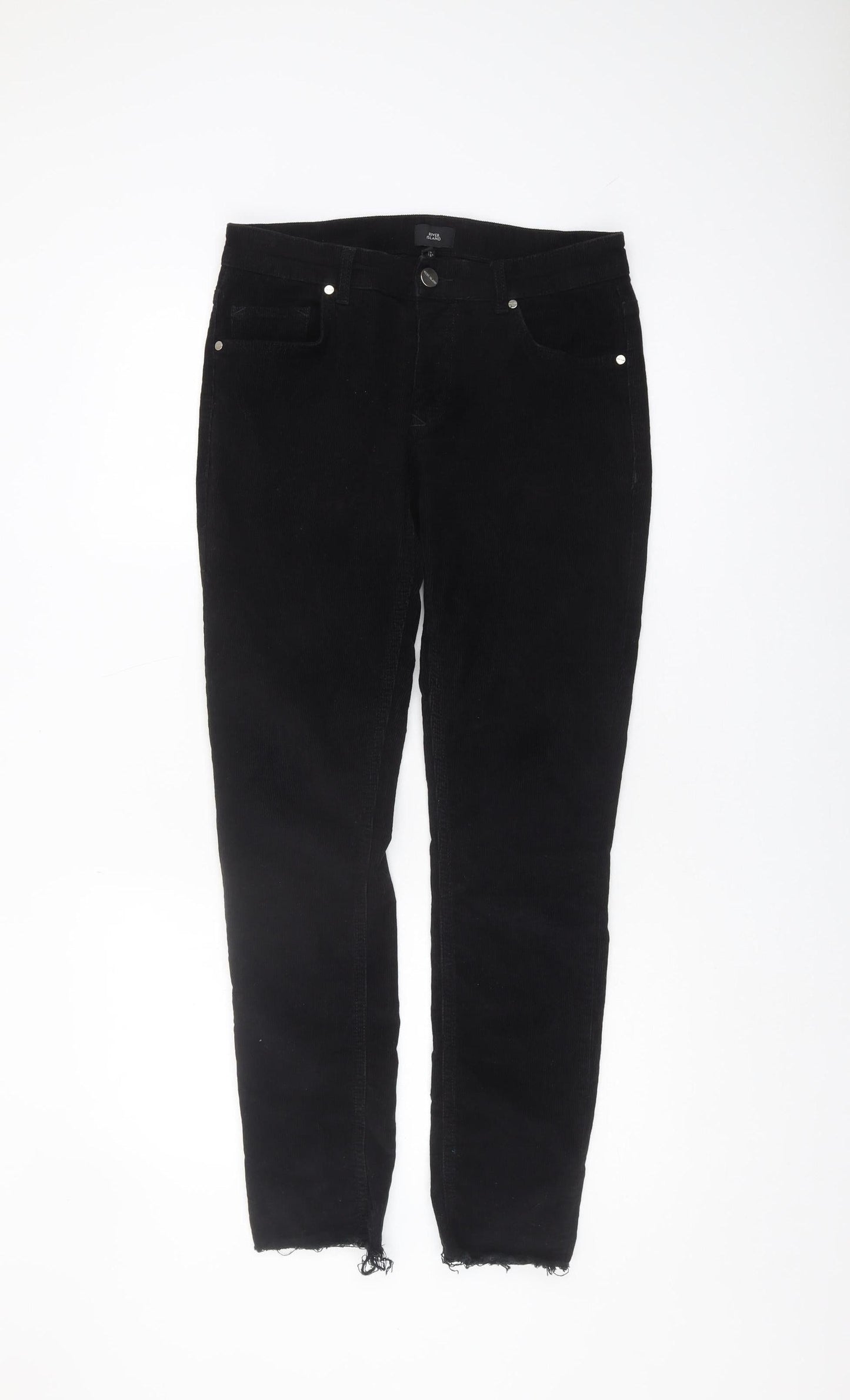 River Island Men's Black Skinny Corduroy Trousers